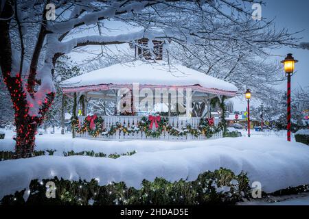 Das Northwest Railway Museum (NRM) ist ein Eisenbahnmuseum in Snoqualmie, King County, Washington. Stockfoto