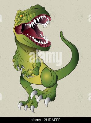 t rex Kunst für Kinder Stock Vektor
