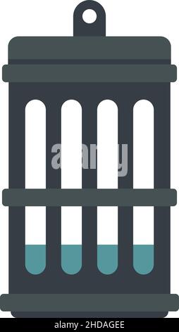 Symbol für Insektenlampe. Flache Darstellung des Vektorsymbols der Insektenlampe auf weißem Hintergrund Stock Vektor