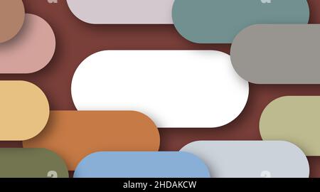 Druckbare und verwendbare bunte Hintergrundvorlagen für Grußkarten, Webbanner, Visitenkarten und Broschüren. Stock Vektor