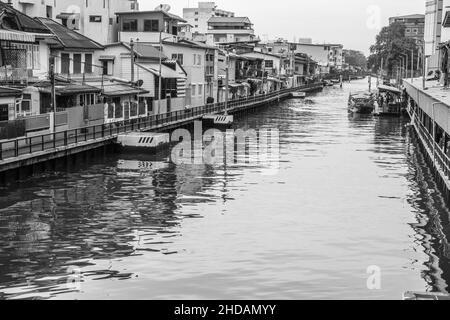 HE Klongs am Chaophraya River von Bangkok Thailand Asia Stockfoto