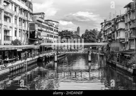 HE Klongs am Chaophraya River von Bangkok Thailand Asia Stockfoto