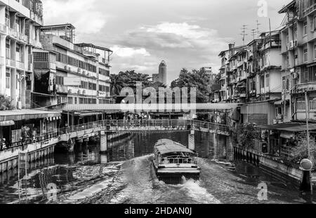 HE Klongs am Chaophraya River von Bangkok Thailand Asia Stockfoto