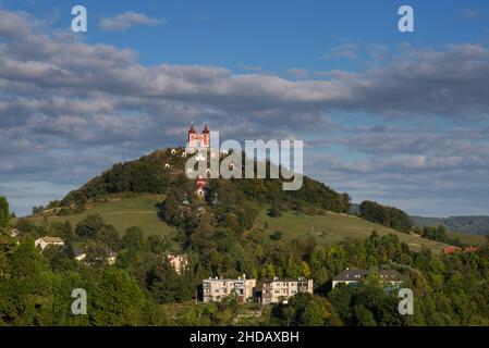 Sommer Historischer Barockkalvarienberg in Banska Stiavnica, Slowakei UNESCO Stockfoto