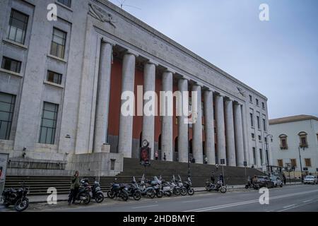 Palazzo delle Poste, Via Roma, Palermo, Sizilien, Italien Stockfoto