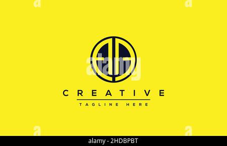 Einzigartiges modernes minimalistisches kreatives Buchstaben-Logo-Design. Vorlage für Vektorsymbole Stock Vektor