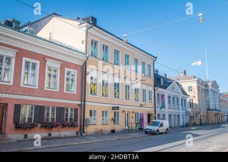 Helsinki, Finnland - 5. August 2021: Helsinki City Museum (Helsingin kaupunginmuseo). Stockfoto