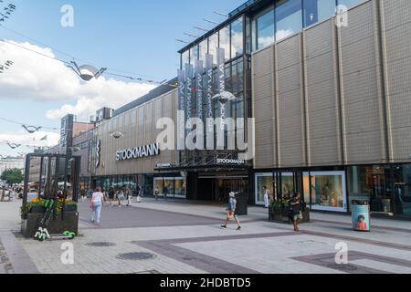 Turku, Finnland - 6. August 2021: Stockmann Kaufhaus in Turku. Stockfoto