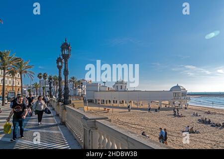 In der altstadt von cadiz. Stockfoto