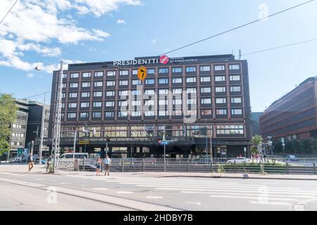 Helsinki, Finnland - 5. August 2021: Sokos Hotel Presidentti. Stockfoto