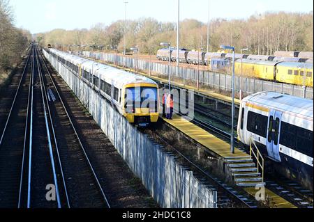 Jubilee Carriage am Tonbridge West Yard in kent. Stockfoto