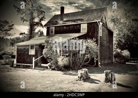 Die Wohnstruktur im Jackson Pollack und Lee Krasner Heim- und Studienzentrum in East Hampton Stockfoto