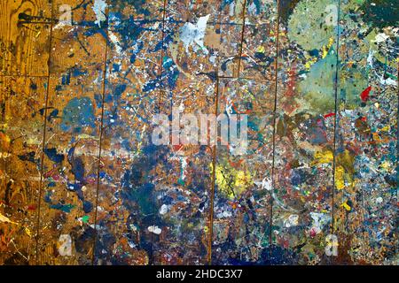 Künstlerstudio-Etage im Jackson Pollack und Lee Krasner Haus- und Studienzentrum in East Hampton Stockfoto