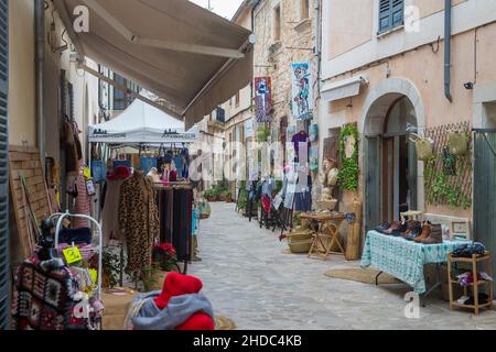 Historischer Wochenmarkt, Sineu, Mallorca, Spanien Stockfoto