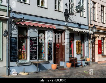 Souvenirladen im Nikolaiviertel, Berlin, Deutschland, Europa Stockfoto