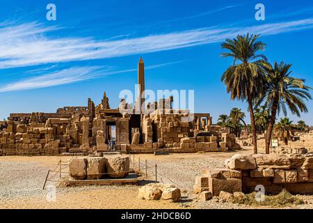 Tempel von Amun-Re, Karnak Tempel, Luxor, Theben, Ägypten, Luxor, Theben, Ägypten, Afrika Stockfoto