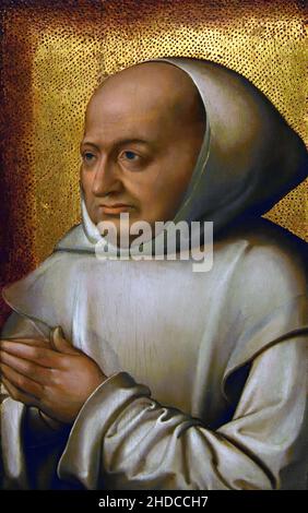 Diptychon mit der Jungfrau und dem Kind und dem Spender Willem van Bibaut 1525-1530 Meister der Legende der Magdalena zwischen 1480 und 1537 Belgier, Belgien, Flämisch, Stockfoto