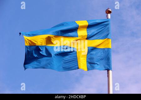 Bb 003 60731156 (25425/BB 003 60731156), Schweden Stockholm Fahne, (© INSADCO/Bilderbox) Stockfoto