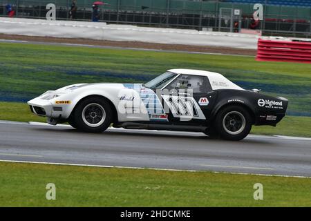 Neil Merry, Chevrolet Corvette, HSCC Thundersports, früher bekannt als Pre 80 Endurance, Sports Racing, GT und Touring Cars, die in Rennen gefahren wären Stockfoto