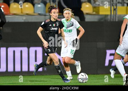 Frosinone, Italien. 05th Januar 2022. Barbara Bonansea (Juventus Women) während des Halbfinales 2021/2022 der italienischen Frauen zwischen Juventus Women und Sassuolo Women im Benito Stirpe Stadion in Frosinone am 05. Januar 2021. Kredit: Unabhängige Fotoagentur/Alamy Live Nachrichten Stockfoto