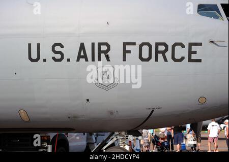 Tanker der United States Air Force KC135. Stockfoto