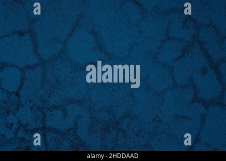 Klassische blaue Betonwand-Oberfläche mit Grunge-Textur für den Hintergrund Stockfoto