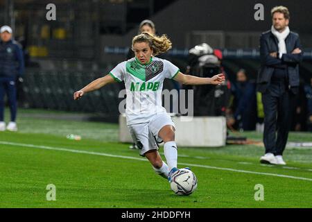 Frosinone, Italien. 05th Januar 2022. Tuia Annika Hyyrynen (Juventus Women) beim Halbfinale 2021/2022 der italienischen Frauen zwischen Juventus Women und Sassuolo Women im Benito Stirpe Stadion in Frosinone am 05. Januar 2021. Kredit: Unabhängige Fotoagentur/Alamy Live Nachrichten Stockfoto