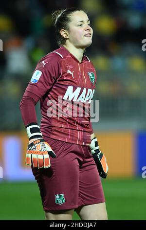 Frosinone, Italien , 05 Januar , 2022 im Bild links nach rechts, Diede Lemey von Sassuolo während des Fußball-supercup-Spiels Juventus gegen Sassuolo Credit: Massimo Insabato/Alamy Live News Stockfoto