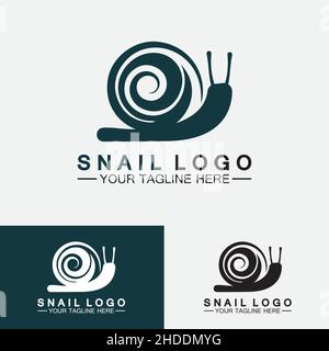 Schnecke Logo Vorlage Vektor Symbol Illustration Design Stock Vektor