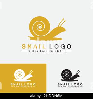 Schnecke Logo Vorlage Vektor Symbol Illustration Design Stock Vektor