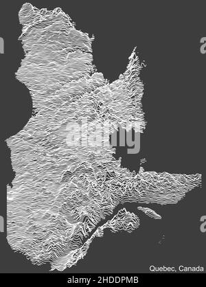 Offizielles aktuelles Vektorwappen der kanadischen Provinz QUEBEC, KANADA Stock Vektor