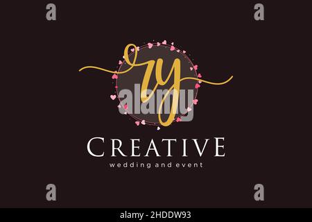 FEMININES Logo. Verwendbar für Logo für Mode, Fotografie, Hochzeit, Schönheit, Business. Flaches Vektor-Logo-Design-Template-Element. Stock Vektor