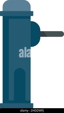 Symbol für Drehkreuz der Karte. Flache Darstellung des Vektorsymbols für die Drehkreuz-Karte auf weißem Hintergrund Stock Vektor