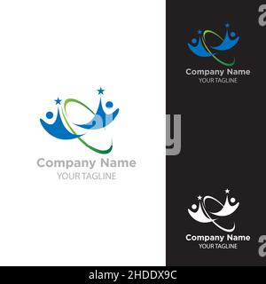 Adoption und Community Care Logo Template Vector.EPS 10 Stock Vektor