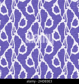 Lila geometrische sehr peri Farbe des Jahres nahtlose Musterstruktur. Bunte Trend Ton in Ton Textur Leinen Form Stoff Effekt Hintergrund. Hoch Stockfoto