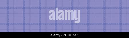 Peri lila Tartan Farbe des Jahres Rand Textur. Tonal karierte karierte trendige Textur Hintergrund. Weiche Pastell periwinkle blau Vektor wiederholen Fliese Stock Vektor