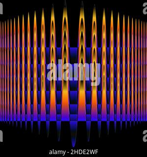 Farbenfrohe Lichtquellen Stockfoto