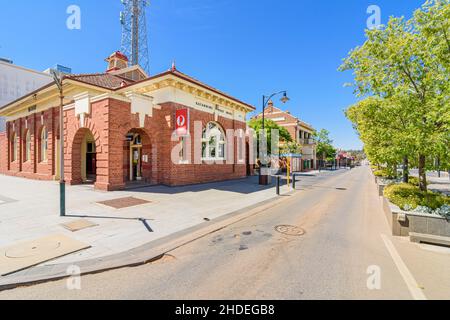 Katanning Post Office an der Clive Street, erbaut im Federation Free Style, in der ländlichen Stadt Katanning, Westaustralien, Australien Stockfoto