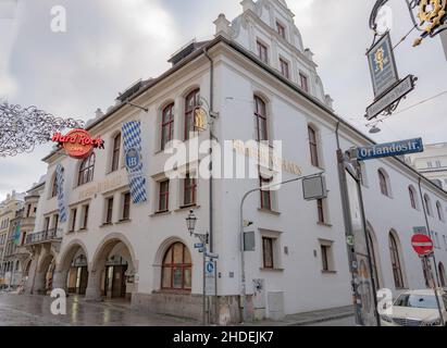 München - das Staatliche Hofbräuhaus am Platzl ist ein Bierpalast in der Münchner Altstadt am Platzl. Stockfoto