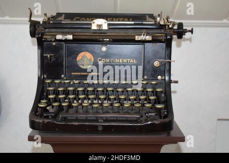 Alte Schreibmaschine aus dem Jahr 1920s Stockfoto