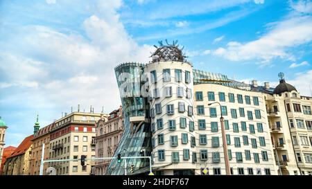 prag, Tanzhaus, prags Stockfoto