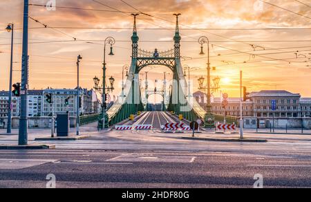 budapest, Freiheitsbrücke, budapests, Freiheitsbrücken Stockfoto