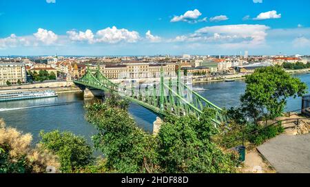 budapest, Freiheitsbrücke, budapests, Freiheitsbrücken Stockfoto