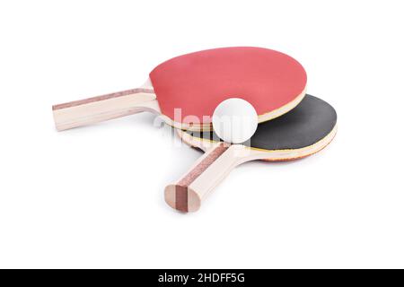 Tischtennisschläger, Schläger, Tischtennisschläger Stockfoto