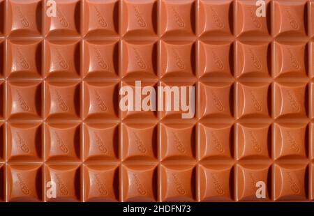 cadbury's Milchschokoladenbar Stockfoto