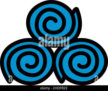 Symbol „Handtuchrollen“. Editierbare Fett Formatigte Kontur Mit Farbfüllungsdesign. Vektorgrafik. Stock Vektor