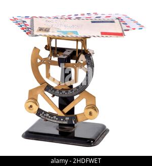 Waage, Wiegen, Briefwaage, Waage Stockfoto