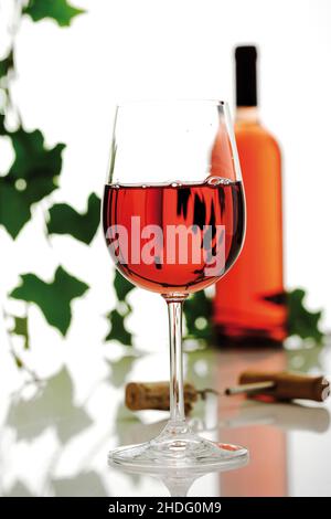 Wein, Rosé, Weine Stockfoto