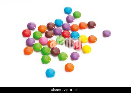 Schokoladen-Linsen, Snacks, Snacks Stockfoto