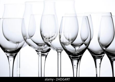 Weinglas, Glaswaren Stockfoto